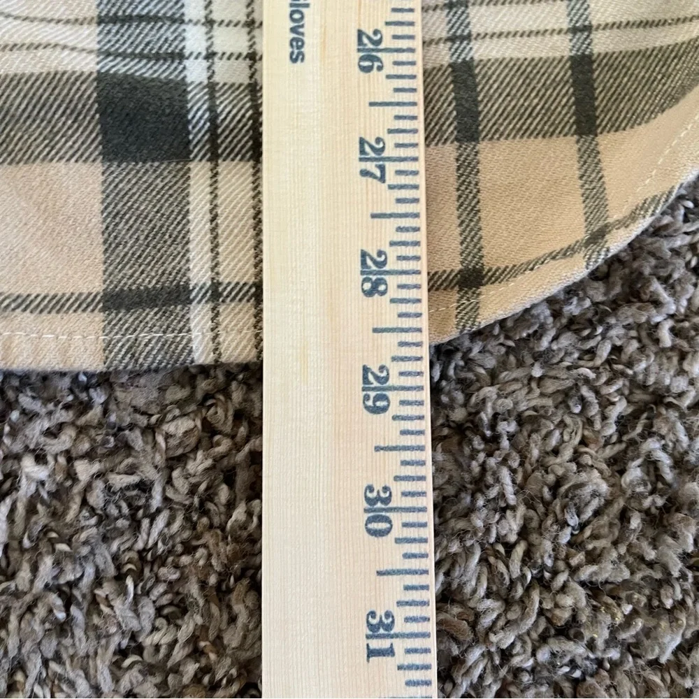 The North Face Long‎ Sleeve Plaid Flannel Button Down Shirt Men’s Size M Heavy